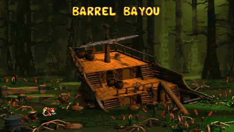 DONKEY KONG COUNTRY 2™ : DIDDY'S KONG QUEST™ / ACT 3. KREM QUAY / A3#1. BARREL BAYOU! DK