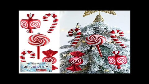 Big Size Candy Shape Christmas Tree Ornaments Hanging Candy Canes Lollipop Tree Review