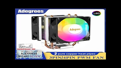 CPU Air Cooler X79 X99 3Pin/4Pin PWM Processor Cooling Fan For Intel Review