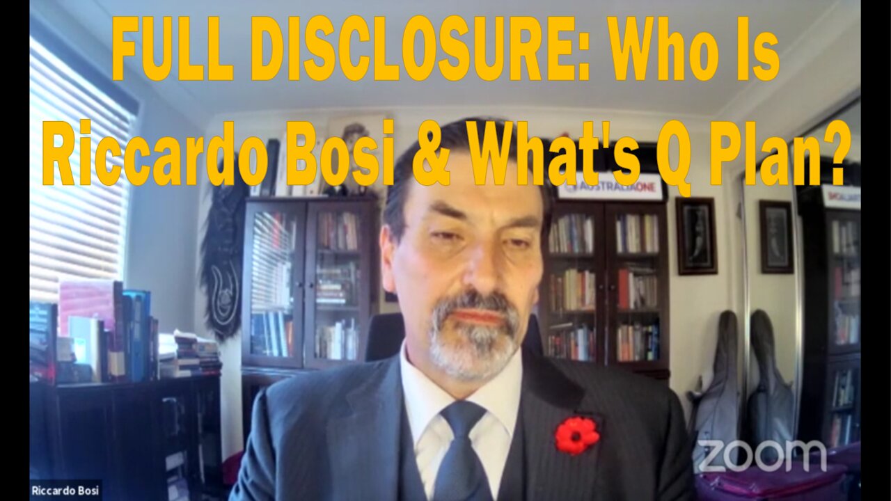 Riccardo Bosi: FULL DISCLOSURE: Who Is Riccardo Bosi & What's Q Plan?