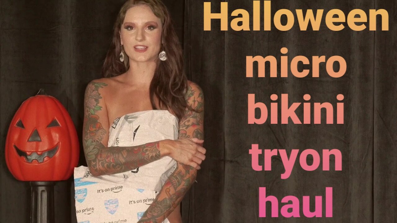 Halloween micro bikini tryon haul