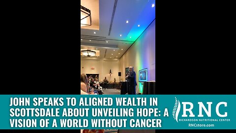 John Speaks To Aligned Wealth In Scottsdale About Unveiling Hope: A Vision of a World Without Cancer