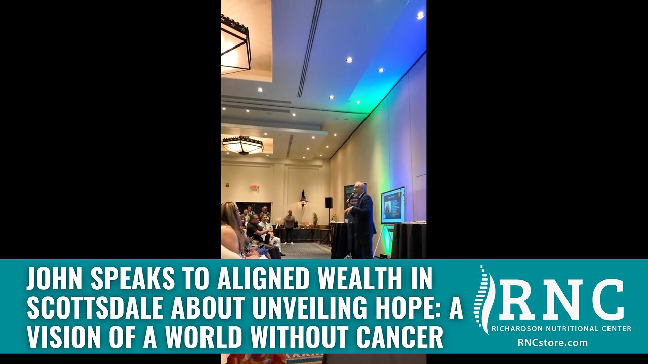 John Speaks To Aligned Wealth In Scottsdale About Unveiling Hope: A Vision of a World Without Cancer