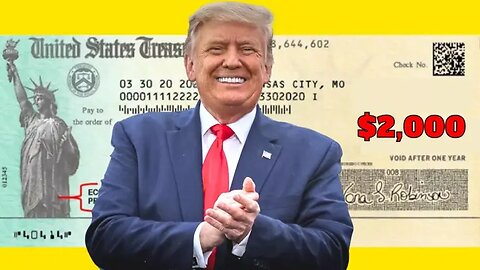 YES!! Trump’s $2,000 Stimulus Check TIMELINE DATES + Social Security Boost for Seniors