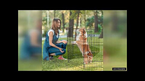 Dog Playpen 8 Panels Foldable Metal Dog Exercise Pen with Bottom Pad Review