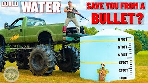 Could WATER Save You From A BULLET ??? (50 BMG, 556, 9mm & More)