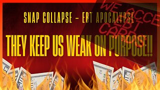 SNAP Collapse - EBT Apocalypse - THEY KEEP US WEAK ON PURPOSE!