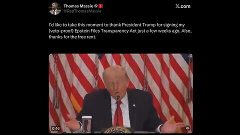 🤣 ‘Thanks for the free rent’ — Massie trolls Trump after another