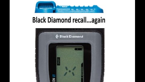 Black Diamond emergency transceiver recalled