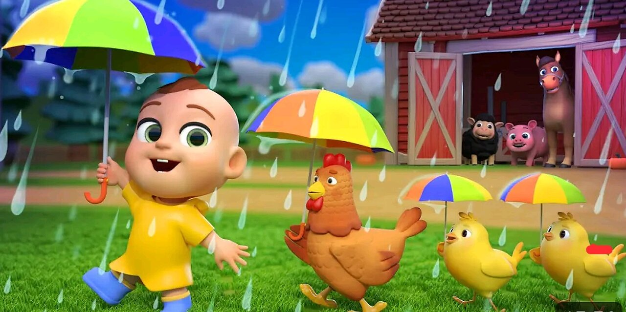 Rain Rain Go Away | Animal Version | Newborn Baby Songs & Nursery