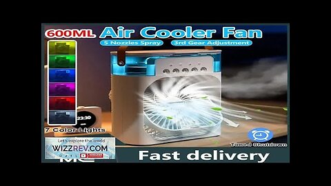 Portable 3 In 1 Fan AIr Conditioner Household Small Air Cooler LED Review