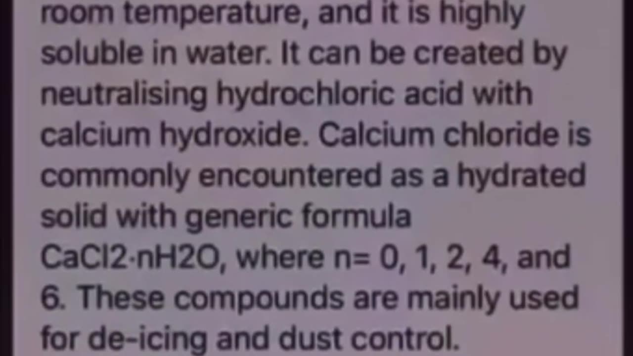 Calcium chloride