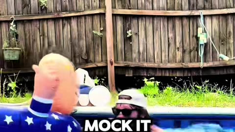 We bought the float just to talk trash to it