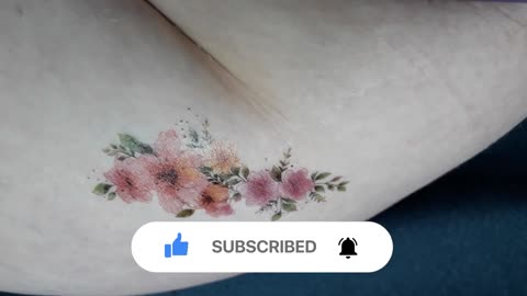 group of flowers temporary tattoo sticker magic art design