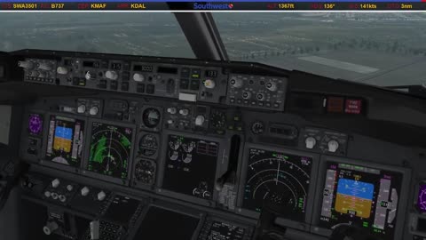 Landing in Dallas (KDAL)