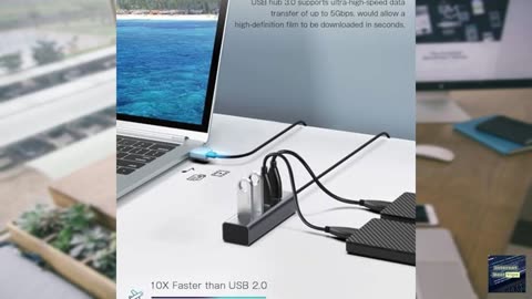 Antool 4-Port USB 3.0 Hub