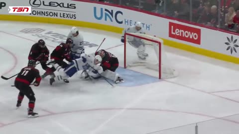 NHL - Did Auston Matthews just score while falling?! 🤯
