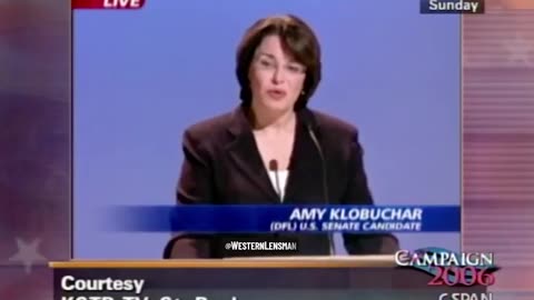 2006. Amy Klobuchar says she wants a border fence (wall).