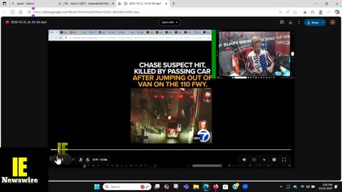 VIDEO MAN KILLED JUMPING FROM VAN ON A SOCAL FWY! Newsom's Ca Kids living in squalor!