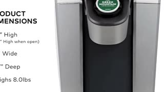 Keurig K-Elite Single Serve K-Cup Pod Coffee Maker, with Strength and Temperature Control,