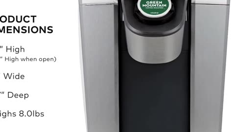 Keurig K-Elite Single Serve K-Cup Pod Coffee Maker, with Strength and Temperature Control,