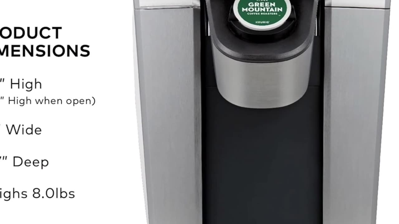 Keurig K-Elite Single Serve K-Cup Pod Coffee Maker, with Strength and Temperature Control,