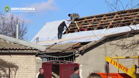 In Kherson, the consequences of the airstrike carried out by the enemy last