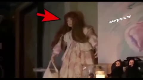 A woman named Heather was filming her supposedly haunted doll..
