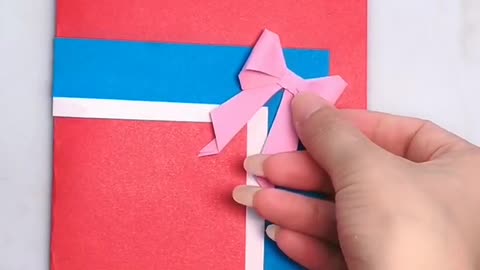 DIY Craft School hacks Origami craft paper gift idea #shorts