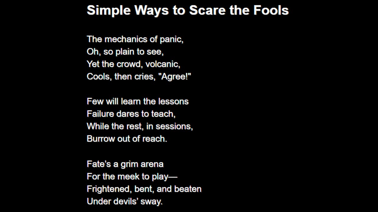 Simple Ways to Scare the Fools