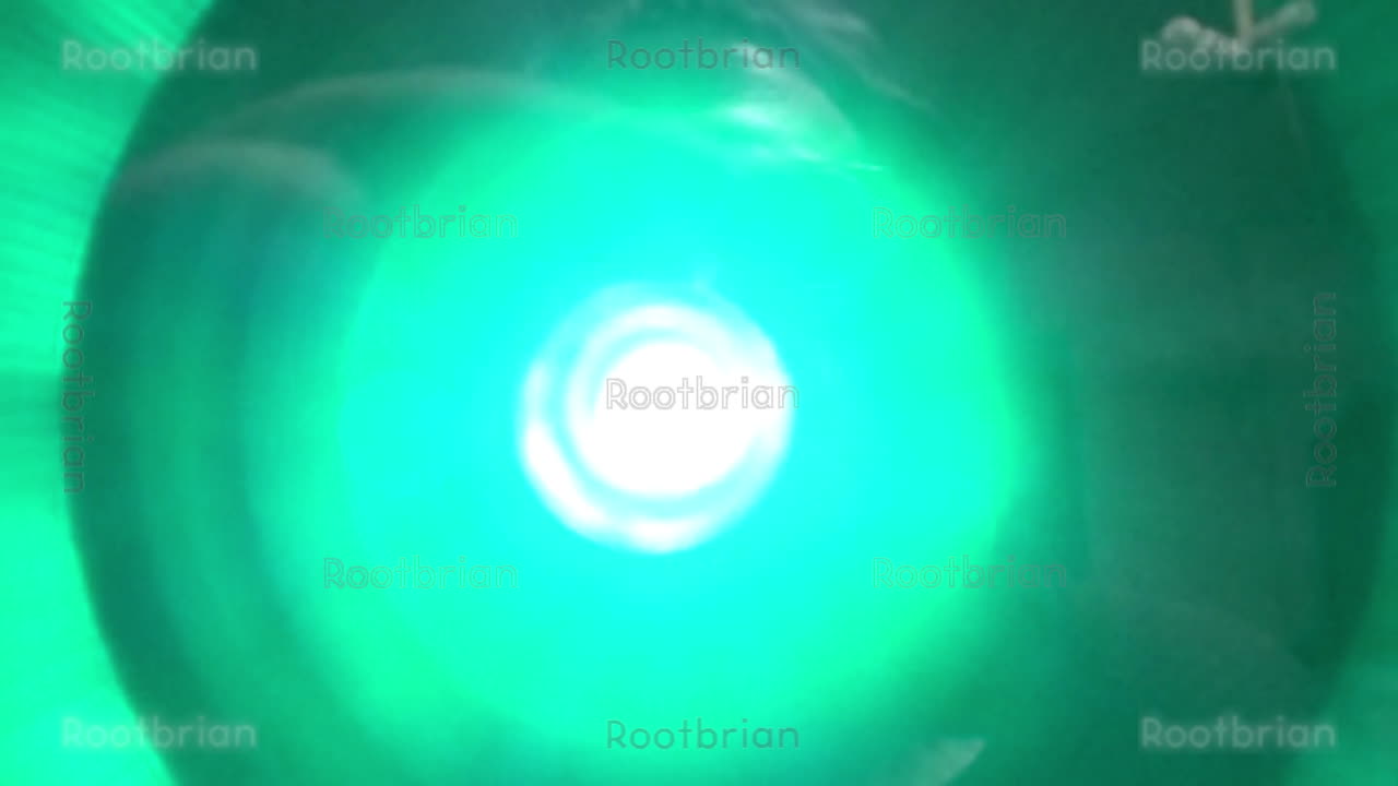 Flashing a broken pen light at the camera (slow-mo) that still works