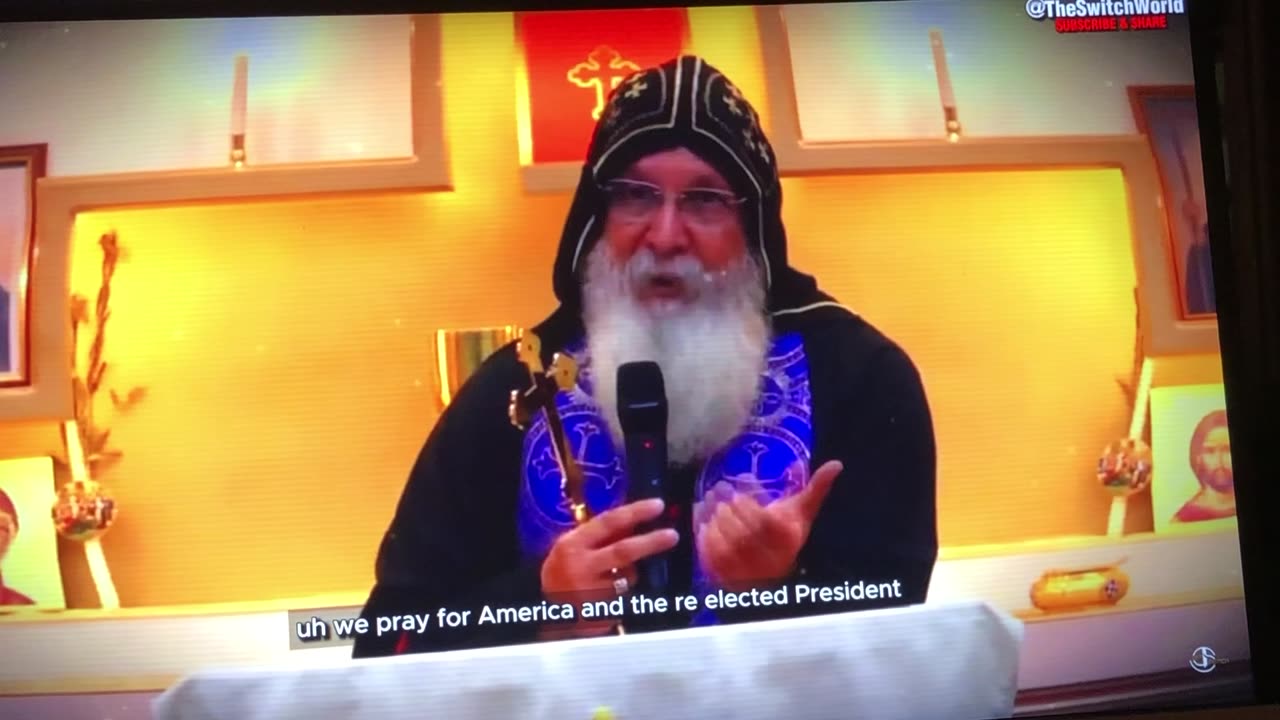 Message to President Trump re: Bishop Mari
