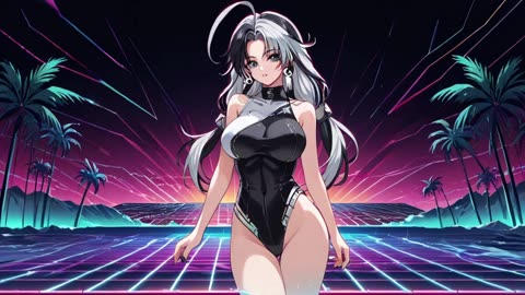 Synthwave Waifu 14