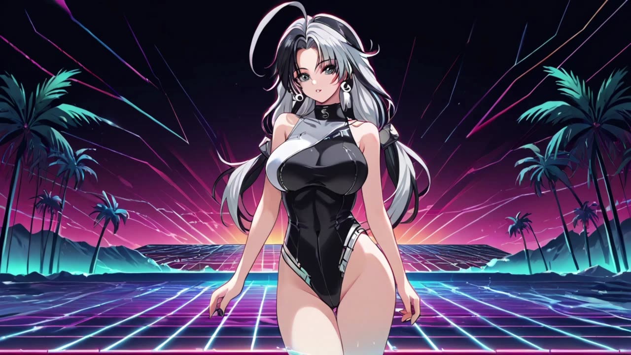 Synthwave Waifu 14