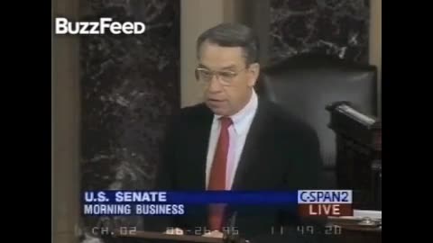 Sen. Grassley Speech on Internet Porn 1995