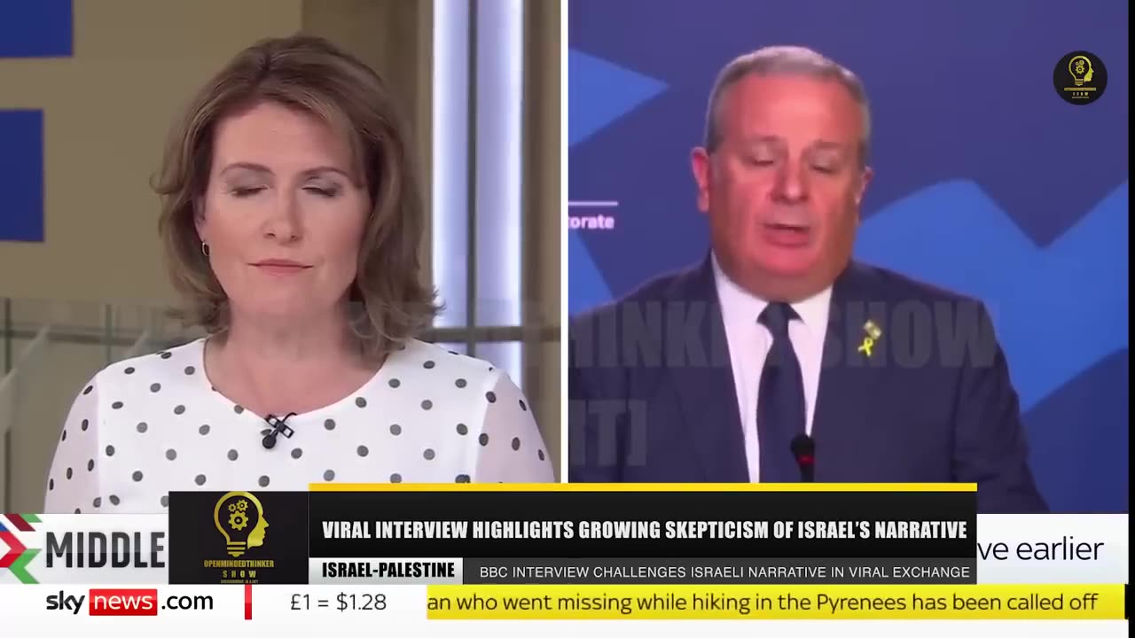 BBC Presenter WRECKS Israel’s Spokesman