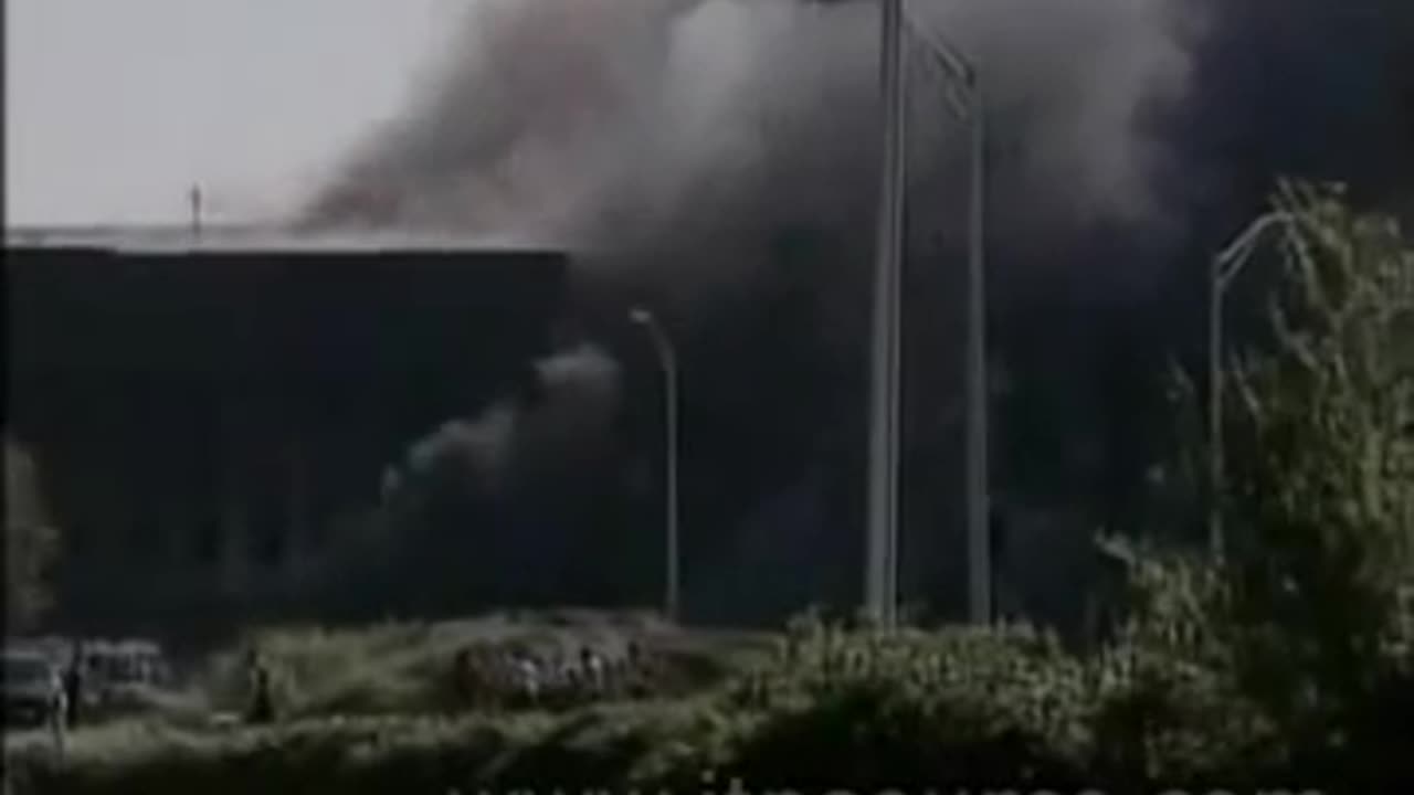 911 Pentagon After First Explosion Collapse Missing - Raw Stock Footage (ITN)