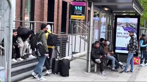 JD Vance speaking about immigration fits perfectly over footage from Ireland.