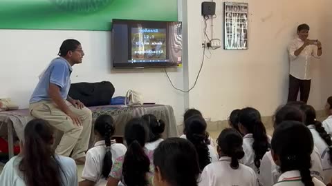 Using our GJI YouTube Karaoke Gita video, these kids could easily sing the Gita