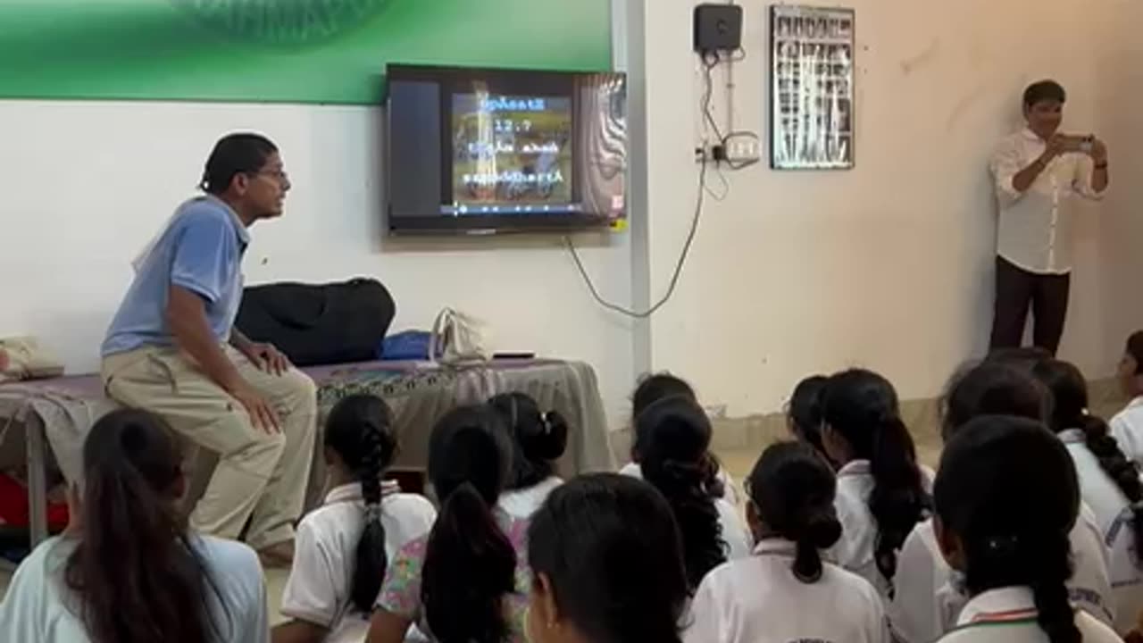 Using our GJI YouTube Karaoke Gita video, these kids could easily sing the Gita