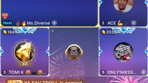 THE SIT DOWN TOMI K MESSY CALLER MS DIVERSE ACE AND GOD ZEUS BIGO LIVE