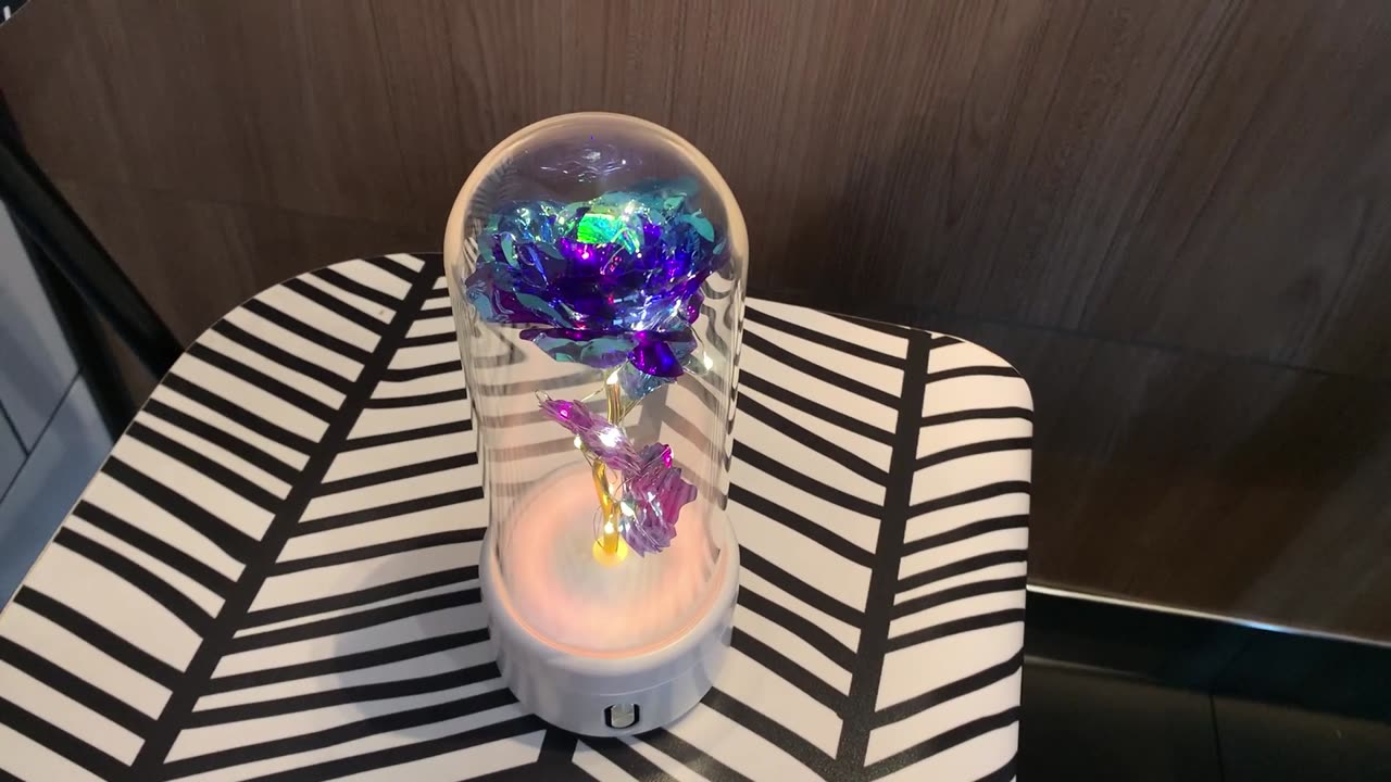 “2-in-1 Rose LED Light & Bluetooth Speaker – Perfect Valentine’s Gift 🌹💡🎶”