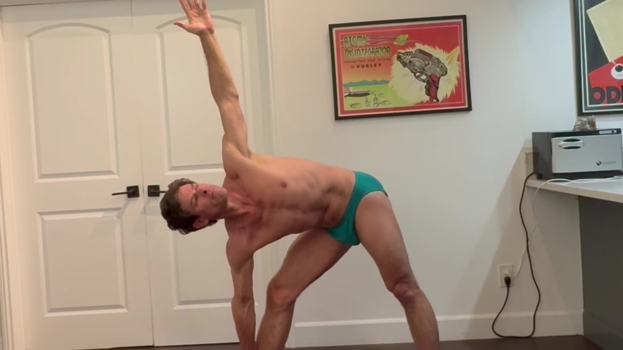 Naked yoga