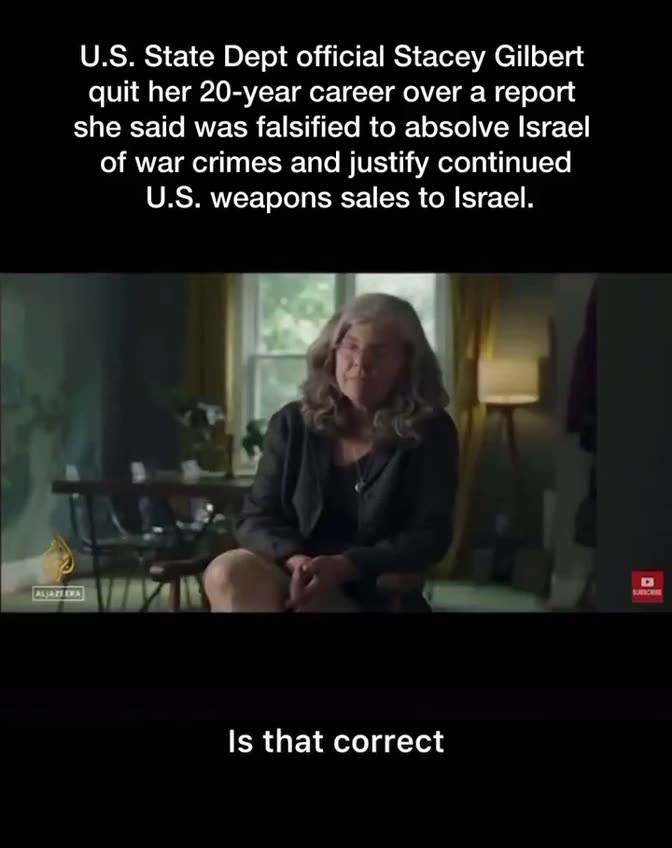 Stacey Gilbert Former US State Dept Official Exposes the Lies From Israel (Links in Description)