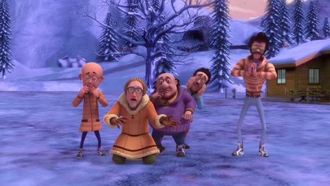 Motu Patlu Ka Snow Main Hungama | Motu Patlu & Human Remote Control | Motu Patlu | Kiddie Land