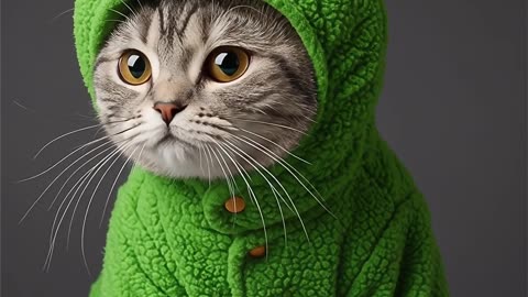 Dancing Cat Frog Costume 🐸 | Cute Cat Shorts #viral #cat #dance #shorts