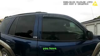 Woman Crashes Head on into Police Officer