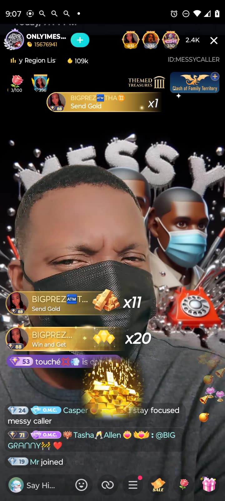 Dmoe politely get ChurchMsP together after questioning him