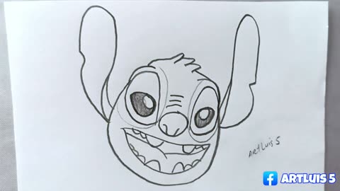 How to Draw Stitch from Lilo and Stitch