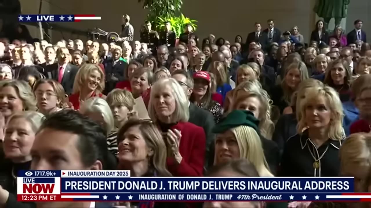 trump 2025 live and in full affect inauguration.